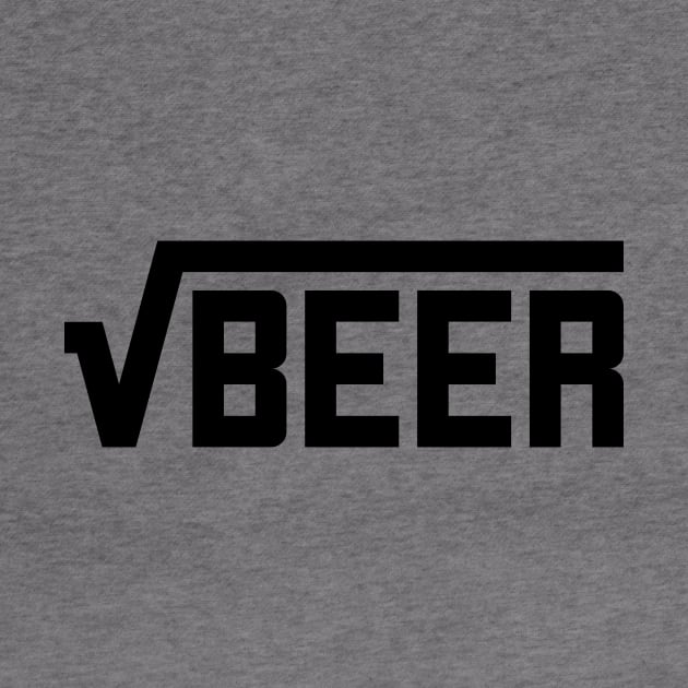 Root Beer (Square Root of Beer) Math Joke T-Shirt by RedYolk